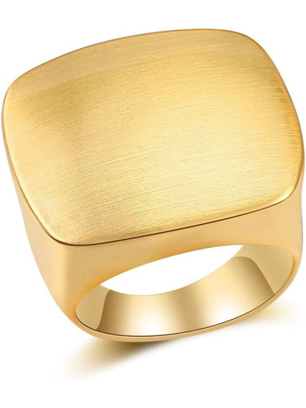 Chunky Gold & Silver Statement Rings for Women | Wide Metal Signet Band Jewelry